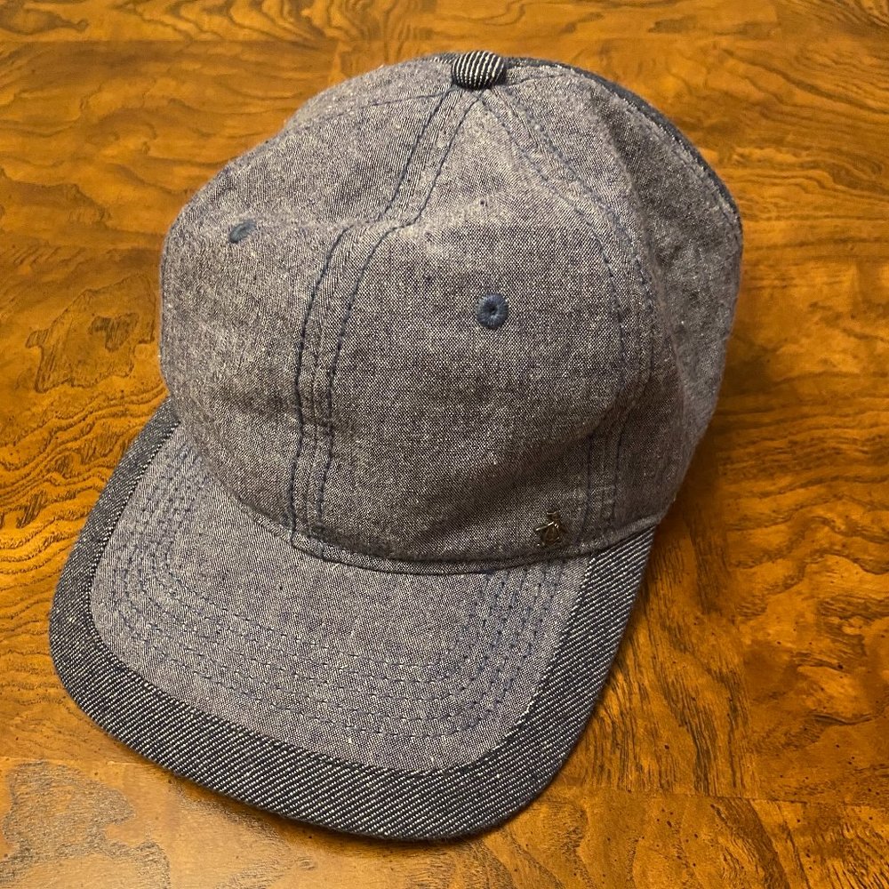 Original Penguin Hat by Munsingwear with Metallic Penguin - Denim Style colorway